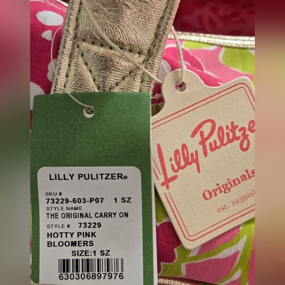 Lilly Pulitzer RARE Floral The Original Carry On Hotty Pink Bloomers *NWT* - Picture 3 of 13